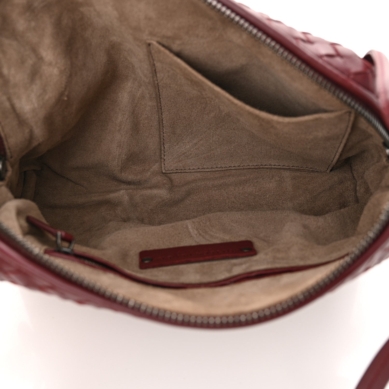 Bottega Veneta Nappa Intrecciato Nodini Crossbody Messenger Bordeaux 5 of 10