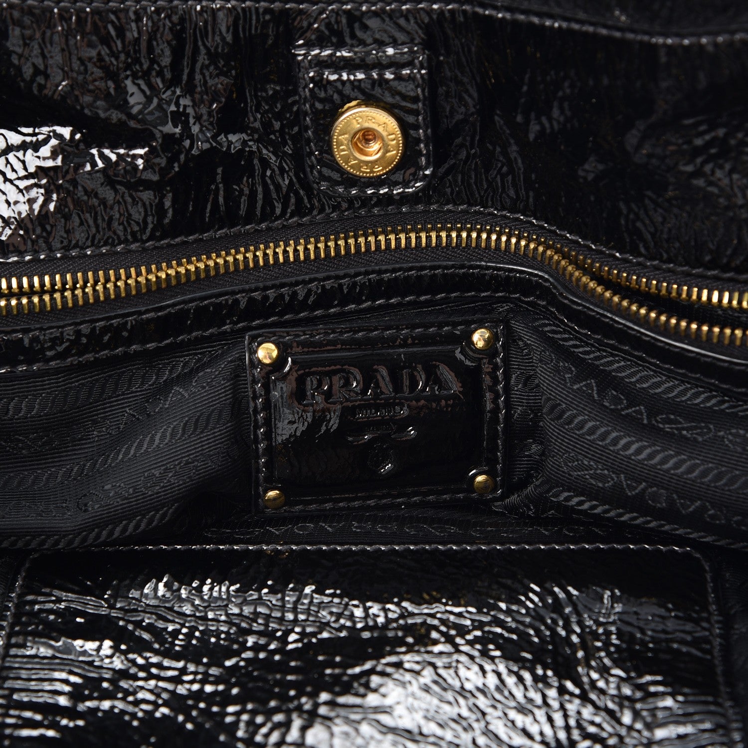 Prada Tessuto Nylon Chain Shoulder Bag Nero Black 6 of 9