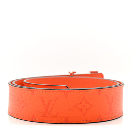Louis Vuitton Calfskin Monogram 40mm LV Reversible Belt 95 38 Orange 3 of 7