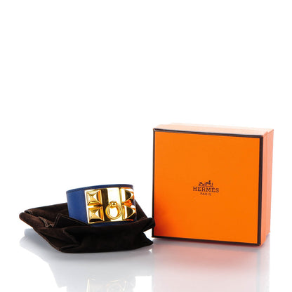 Hermes Swift Collier de Chien CDC Bracelet L Bleu Saphir 9 of 9