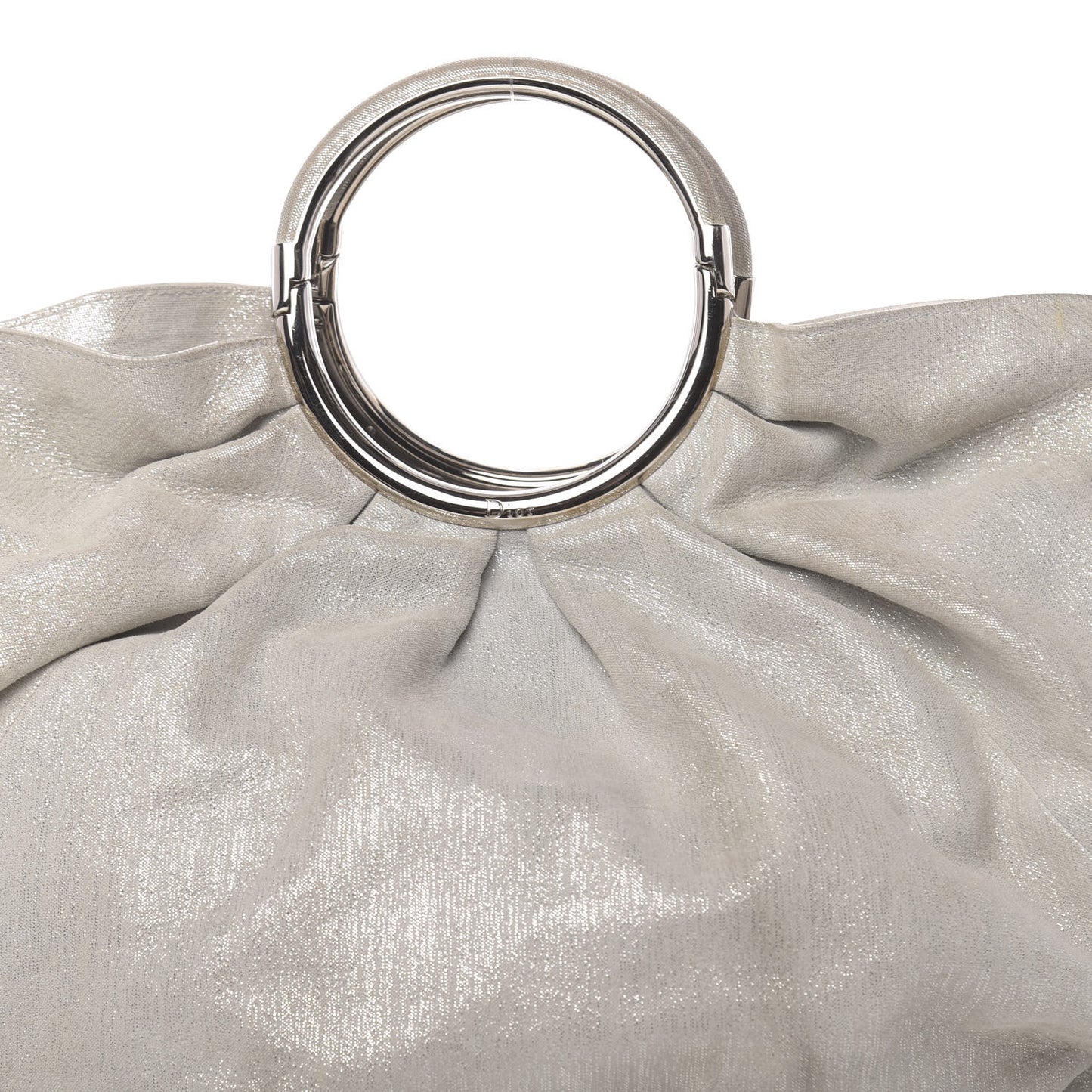 Metallic Canvas Soft Babe Shopping Tote Grey