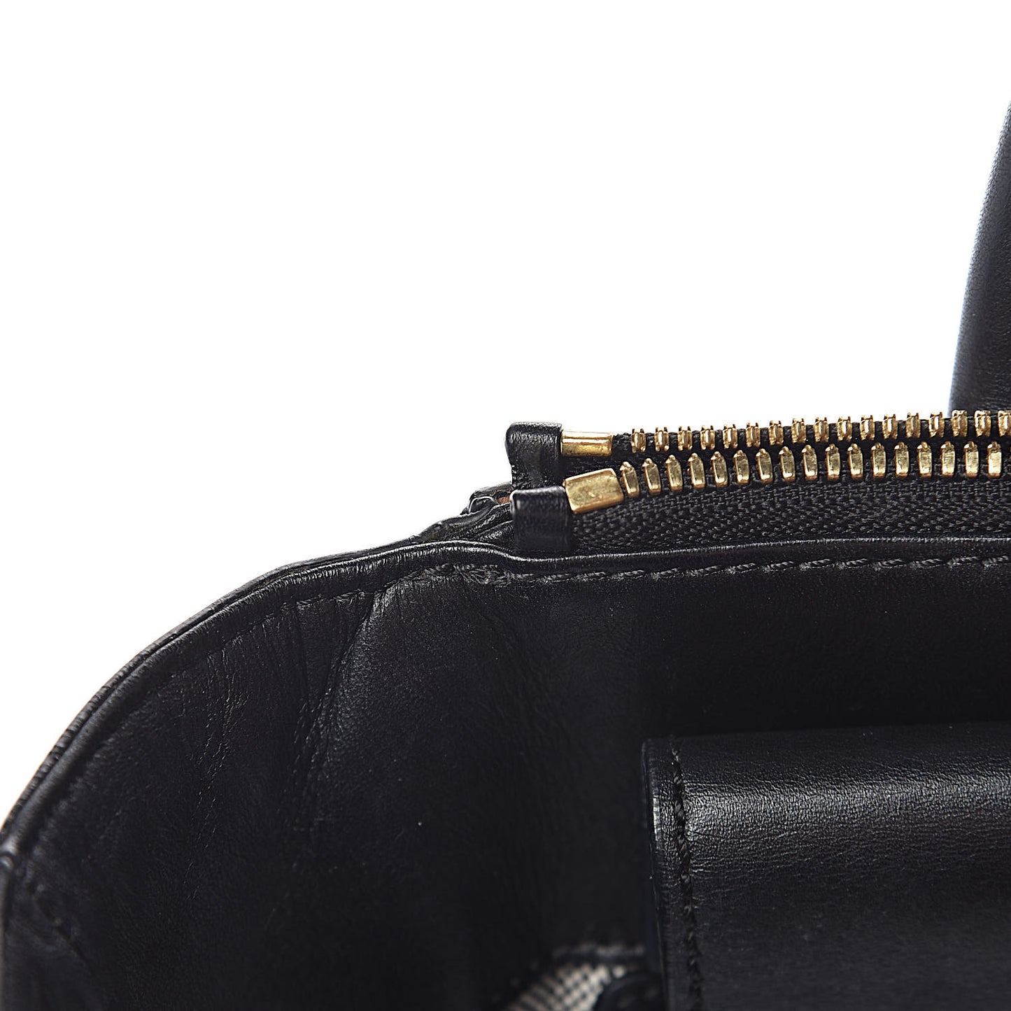 Visetos Small Kathy Double Zip Tote Cognac Black