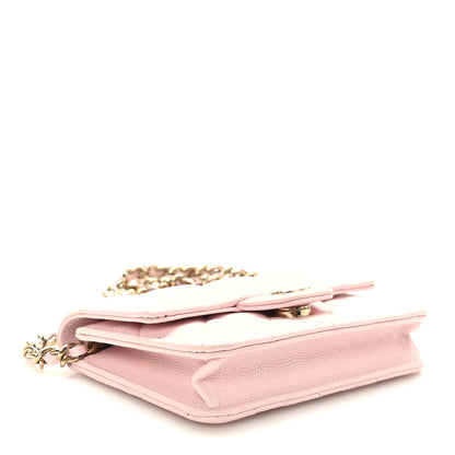 Chanel Caviar Quilted Mini Chain Bag Pink 4 of 10