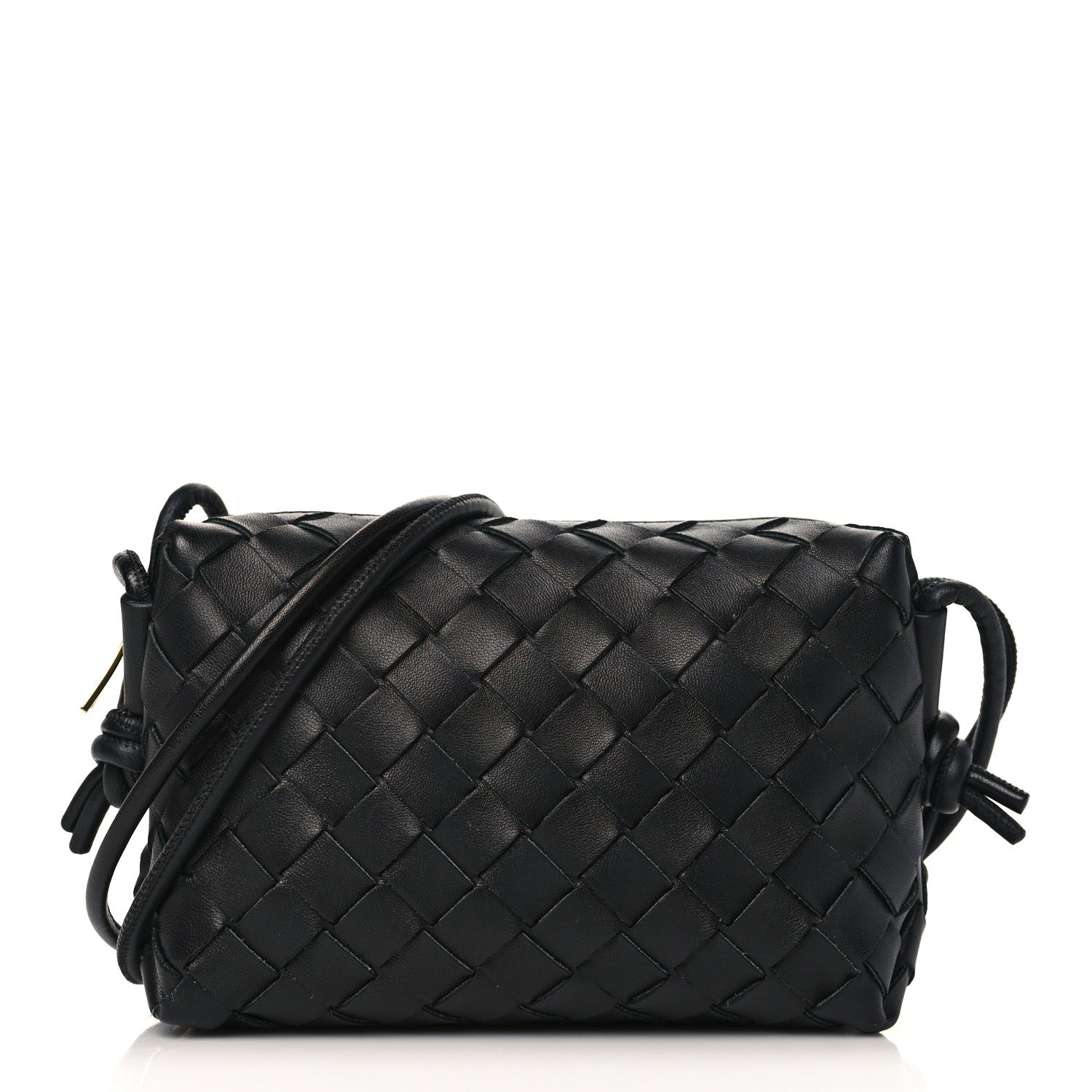 Bottega Veneta Nappa Intrecciato Mini Loop Camera Bag Black 1 of 8