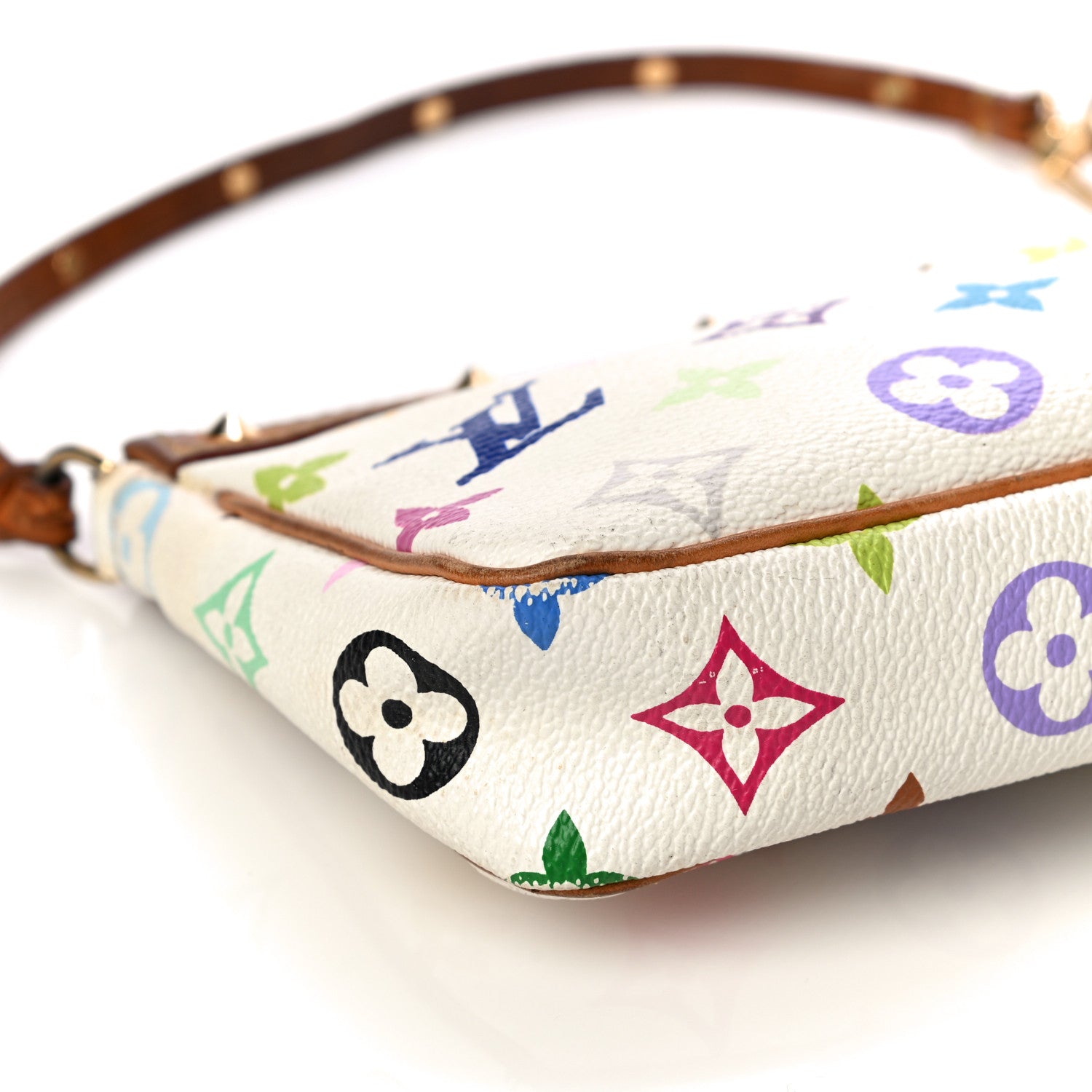 Louis Vuitton Monogram Multicolor Pochette Accessories White 8 of 13