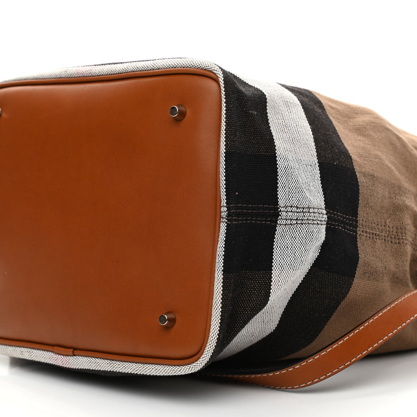 Canvas Mega Check Medium Ashby Hobo Saddle Brown