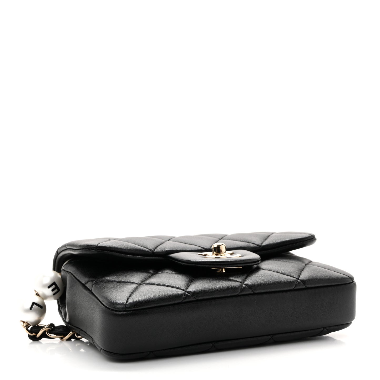 Lambskin Quilted Mini My Precious Waist Bag Black