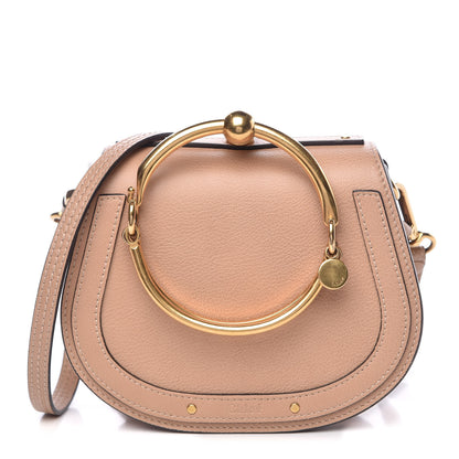 Chloe Calfskin Suede Small Nile Bracelet Bag Biscotti Beige 1 of 7