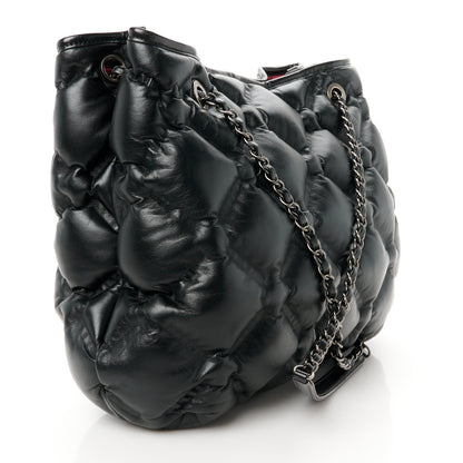 Chanel Calfskin Quilted Chesterfield Shoulder Bag Black 3 of 10