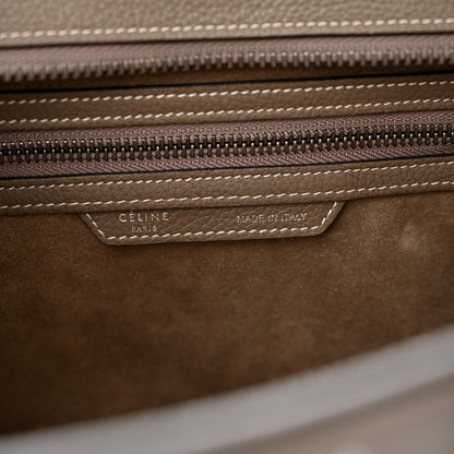 Celine Drummed Calfskin Micro Luggage Souris 6 of 12