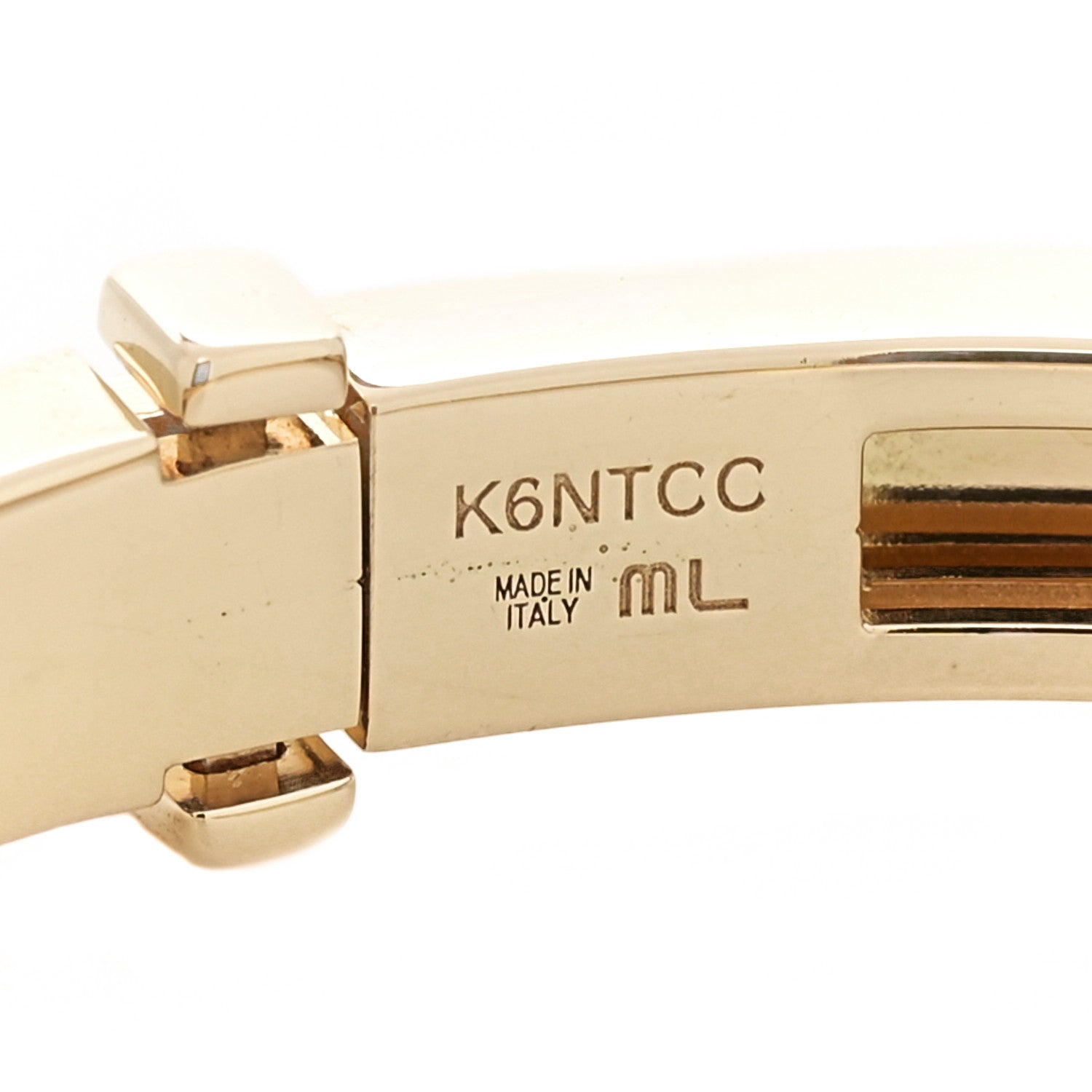Bulgari 18K Yellow Gold Narrow B.Zero1 Bangle Bracelet ML 3 of 4