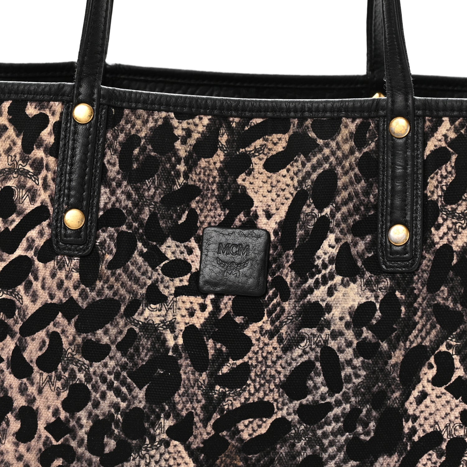 MCM Medium Project Reversible Shopper Tote Black 14 of 18