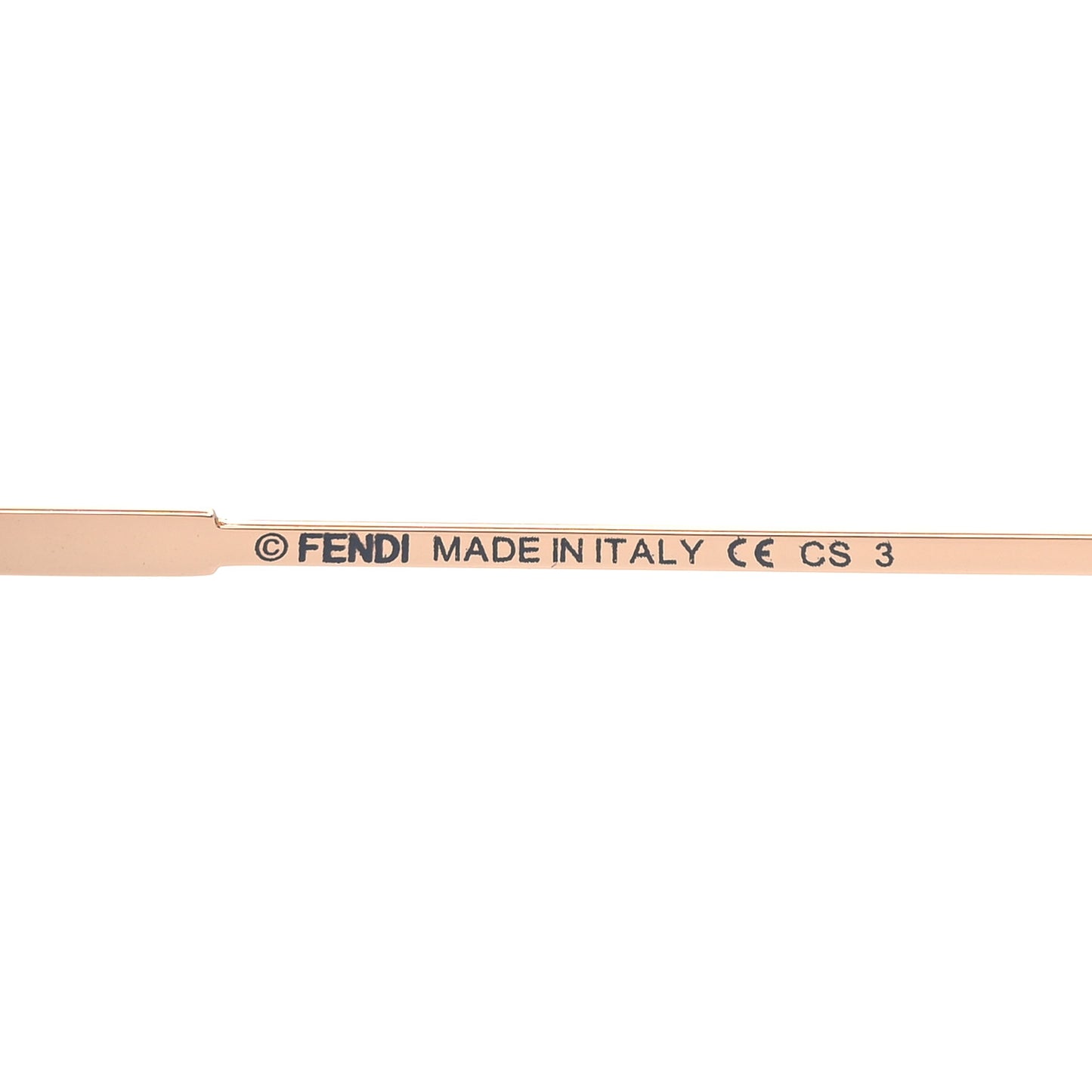Metal Mirrored Eyeline Sunglasses FF 0193/S Black Rose Gold
