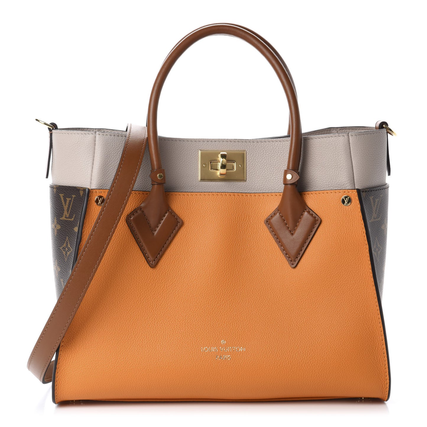 Calfskin Monogram On My Side Summer Gold
