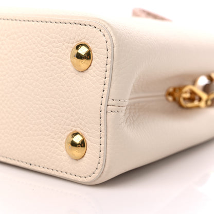 Louis Vuitton Taurillon Capucines BB Cream Beige Pearly Pink 8 of 8