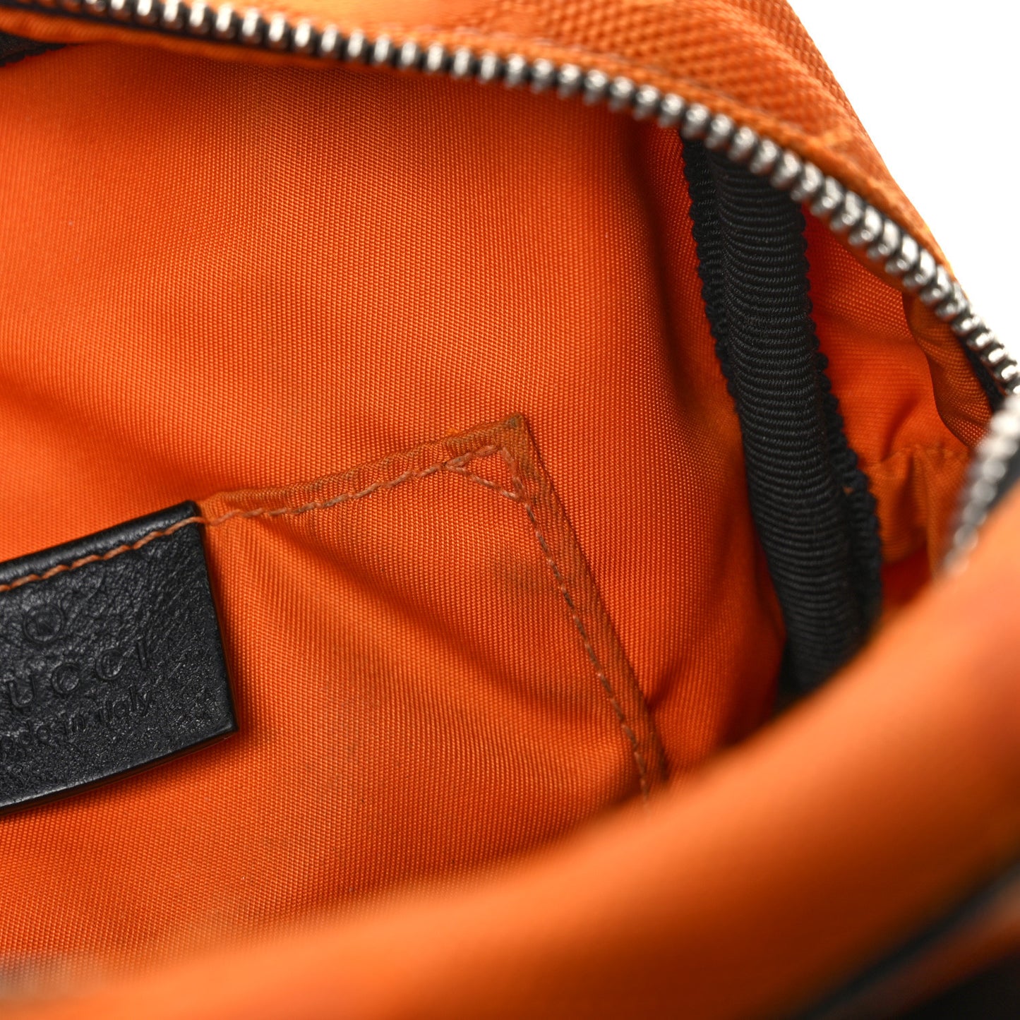 Econyl Nylon Monogram Off The Grid Shoulder Bag Carrot Orange Black