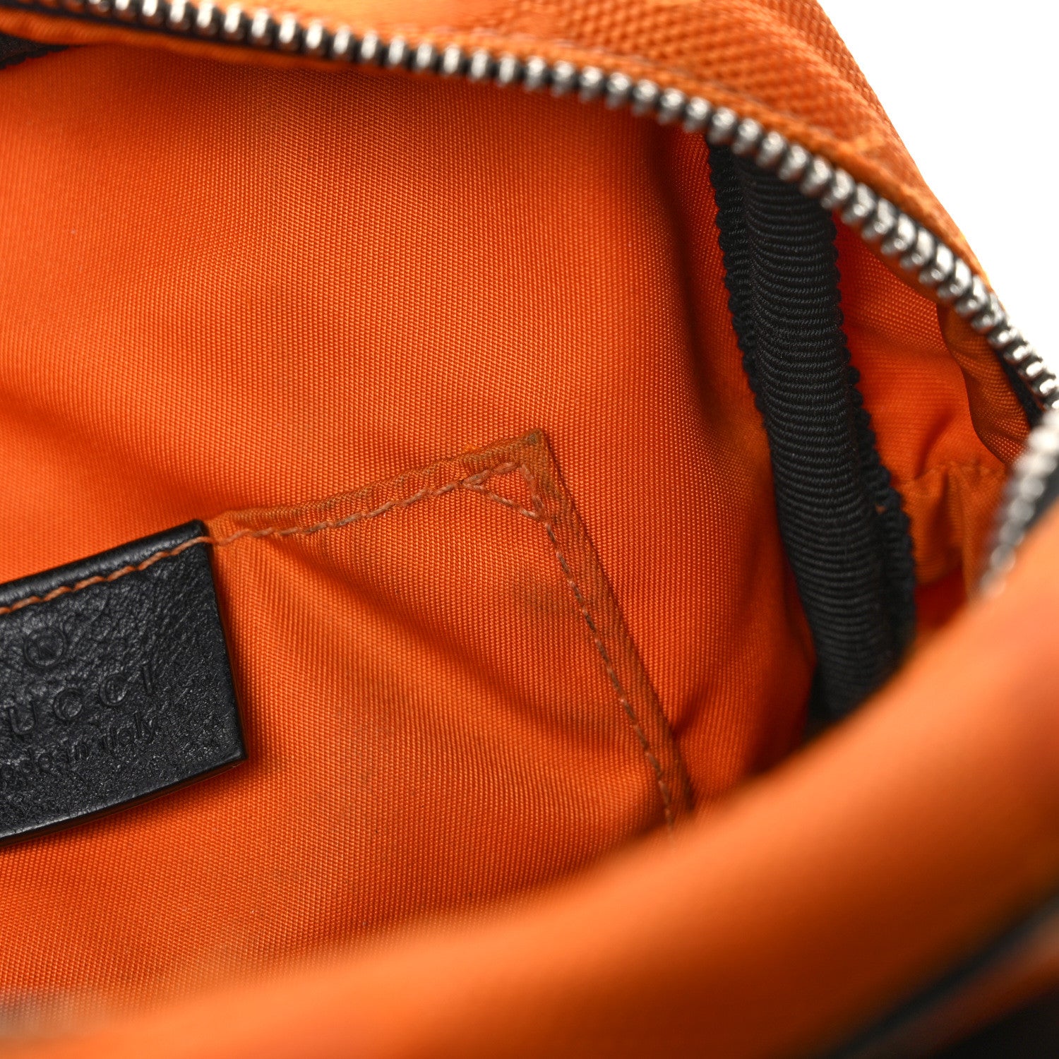 Gucci Econyl Nylon Monogram Off The Grid Shoulder Bag Carrot Orange Black 14 of 14