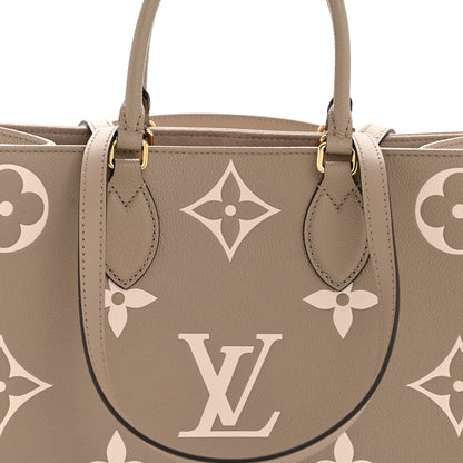 Louis Vuitton Empreinte Monogram Giant Onthego MM Tourterelle Creme 8 of 12