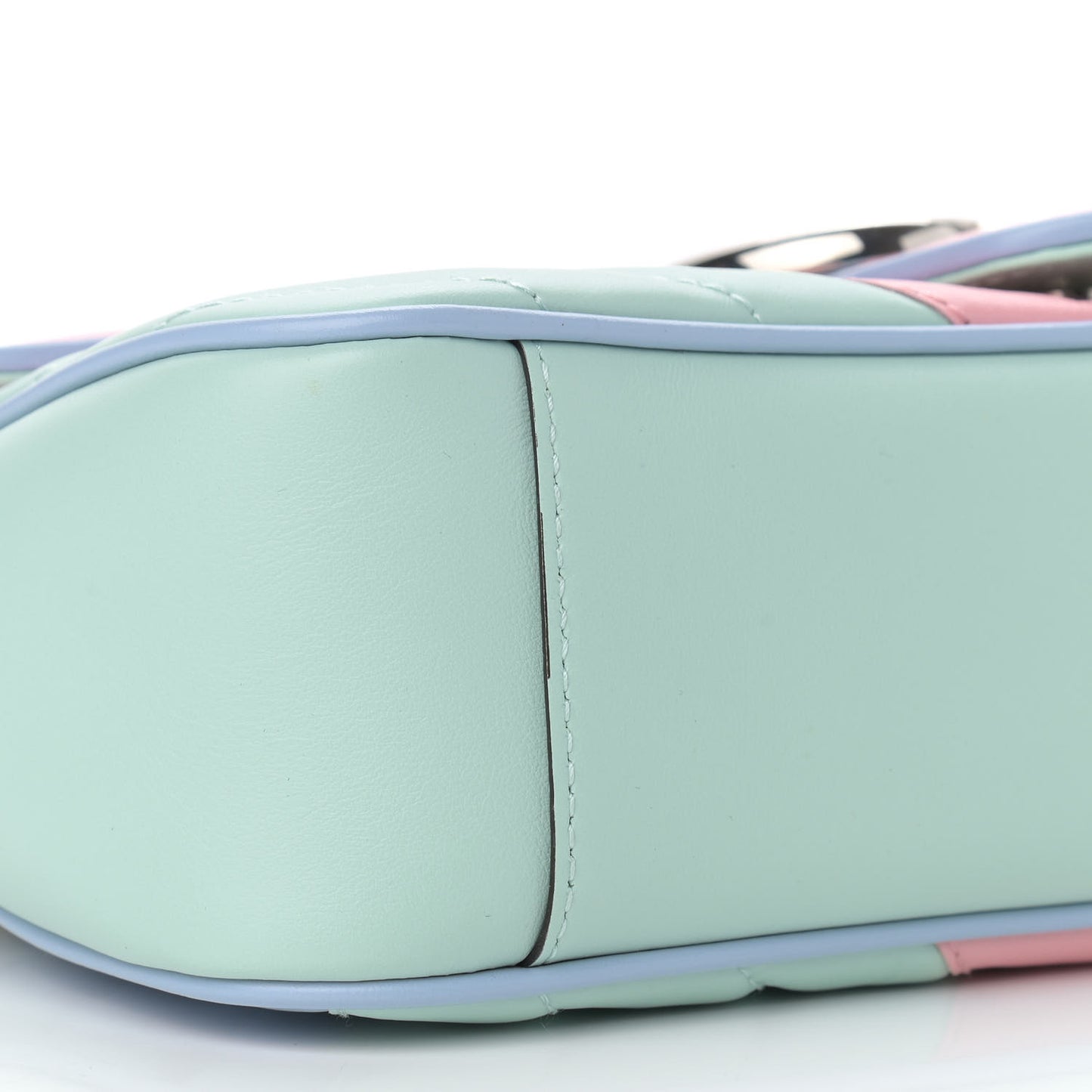 Calfskin Matelasse Diagonal Small GG Marmont Shoulder Bag Multicolor Pastel