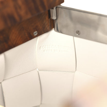 Bottega Veneta Nappa Intrecciato The Snap Clutch White 6 of 9