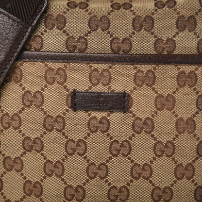 Gucci Monogram Flat Messenger Bag Dark Brown 10 of 10