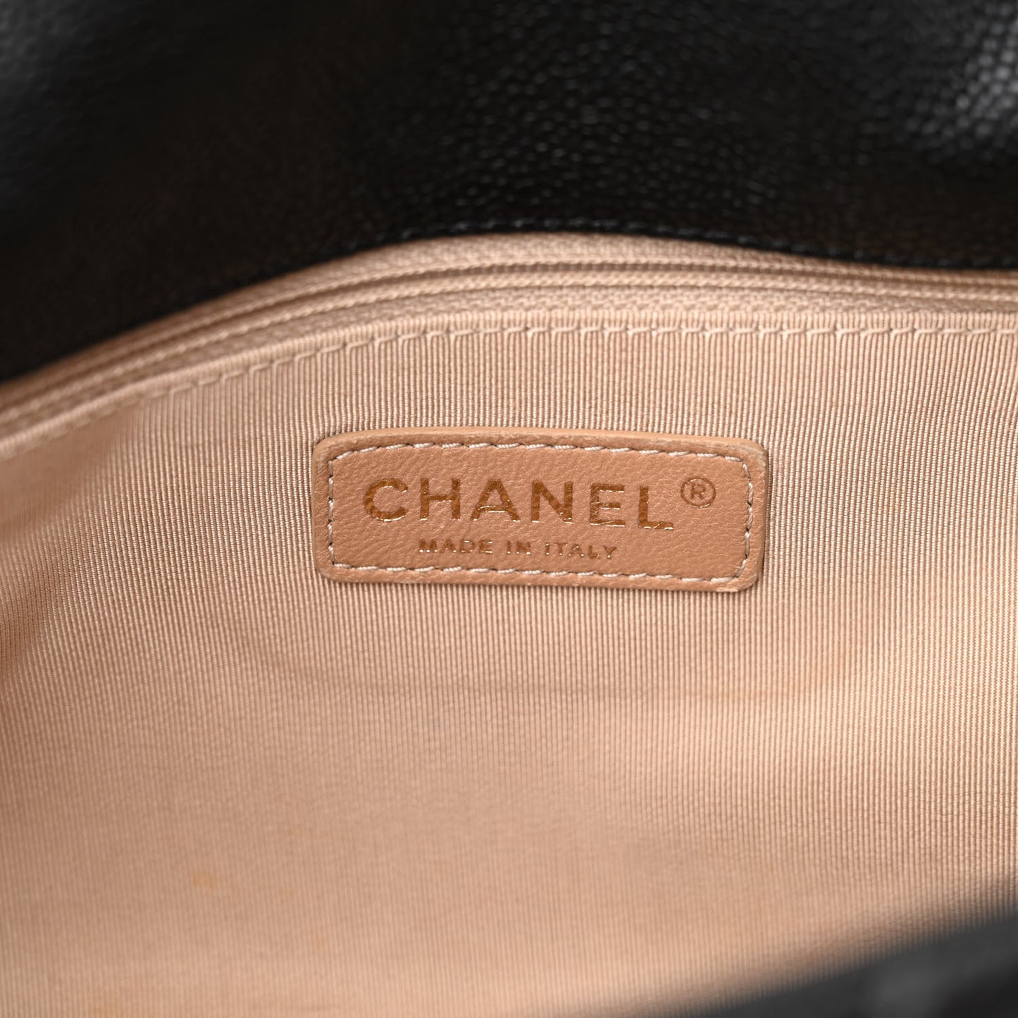 Caviar Wild Stitch Flap Black