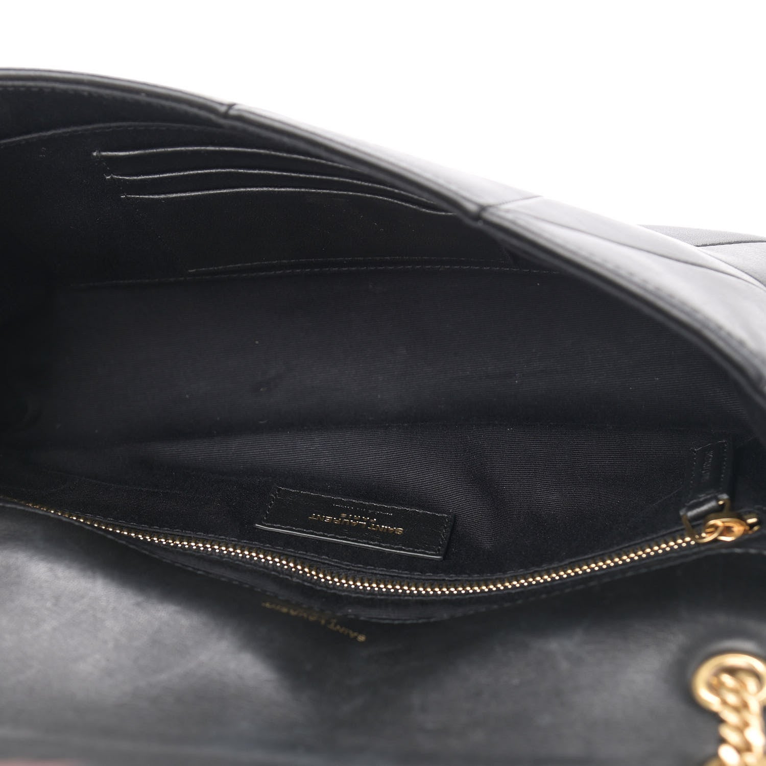 Saint Laurent Lambskin Patchwork Monogram Medium Jamie Black 5 of 13