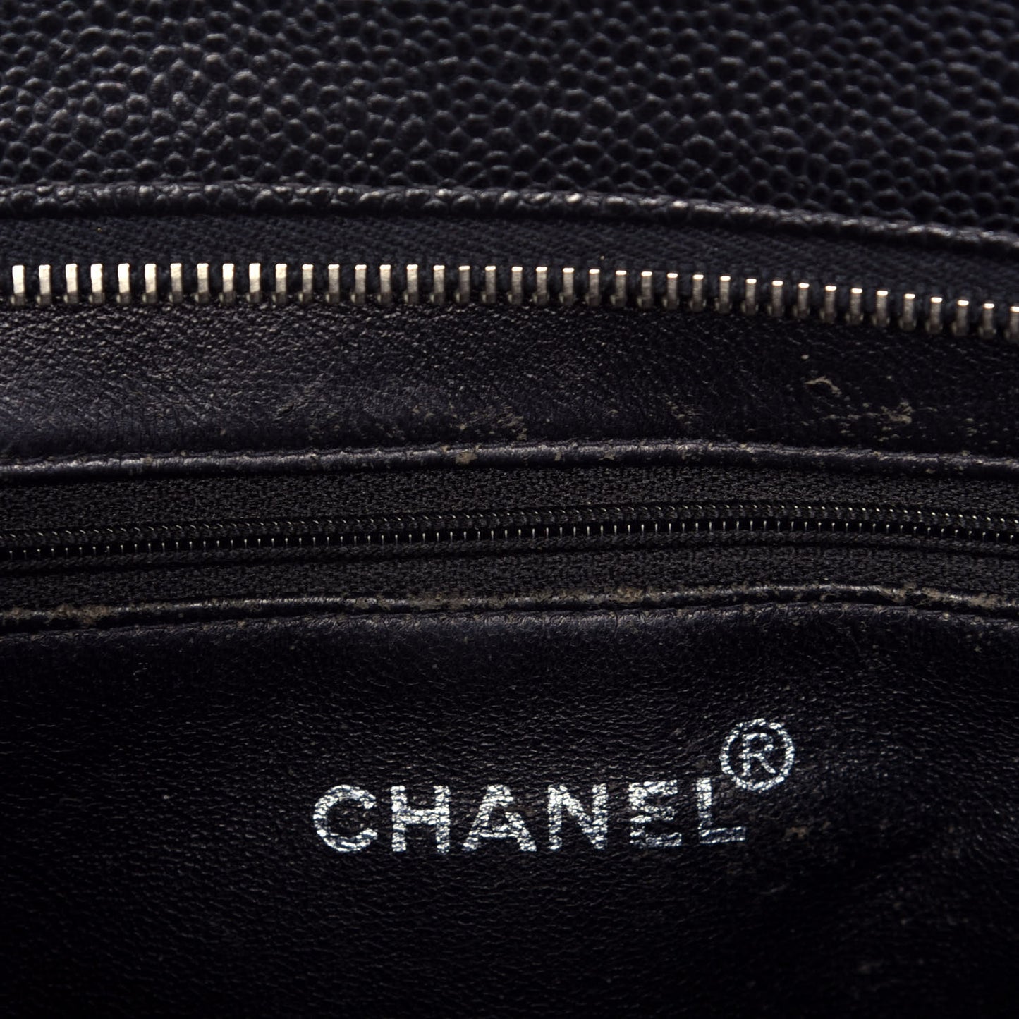 Caviar Quilted Medallion Tote Black