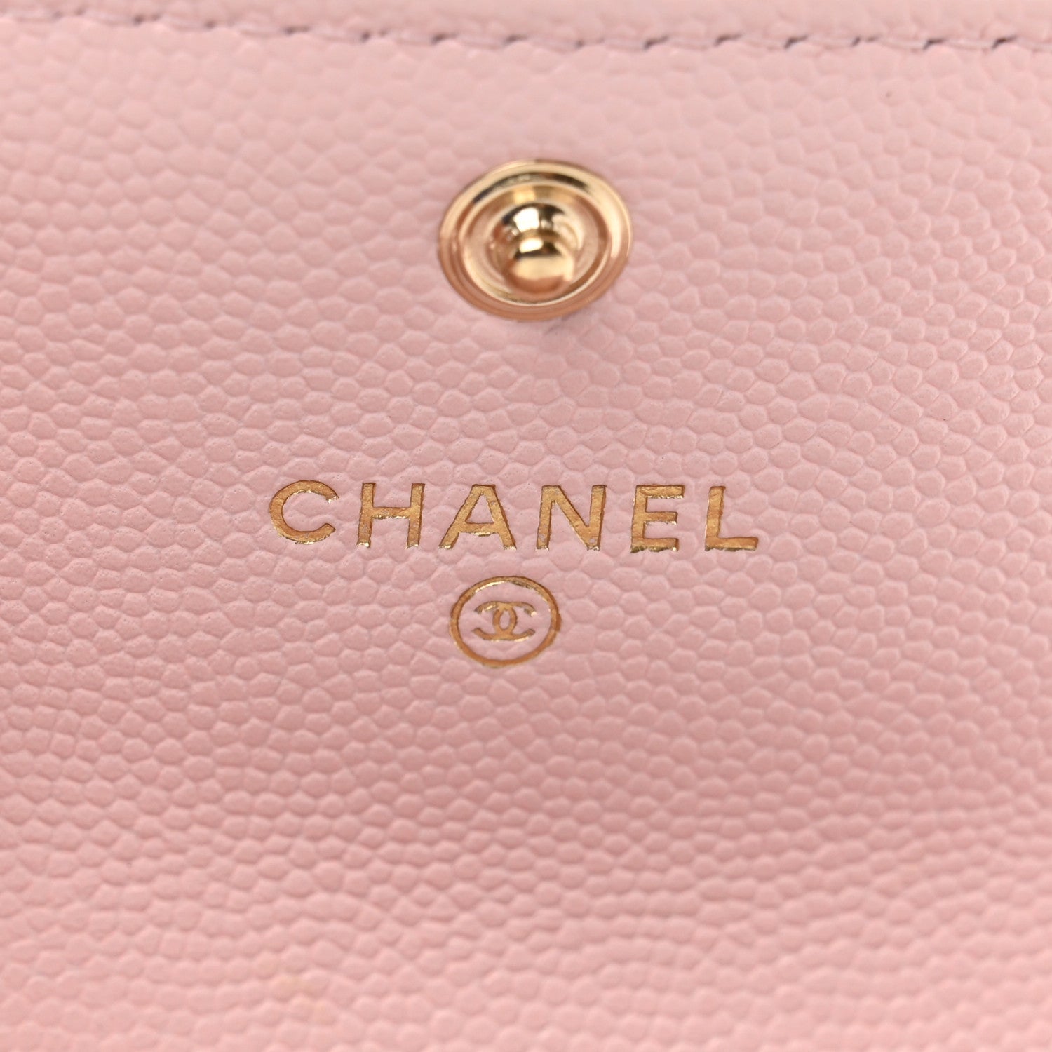 Chanel Caviar Quilted Crystal CC Flap Card Holder Pink 7 of 10