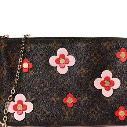 Louis Vuitton Monogram Blooming Flowers Double Zip Pochette 8 of 11