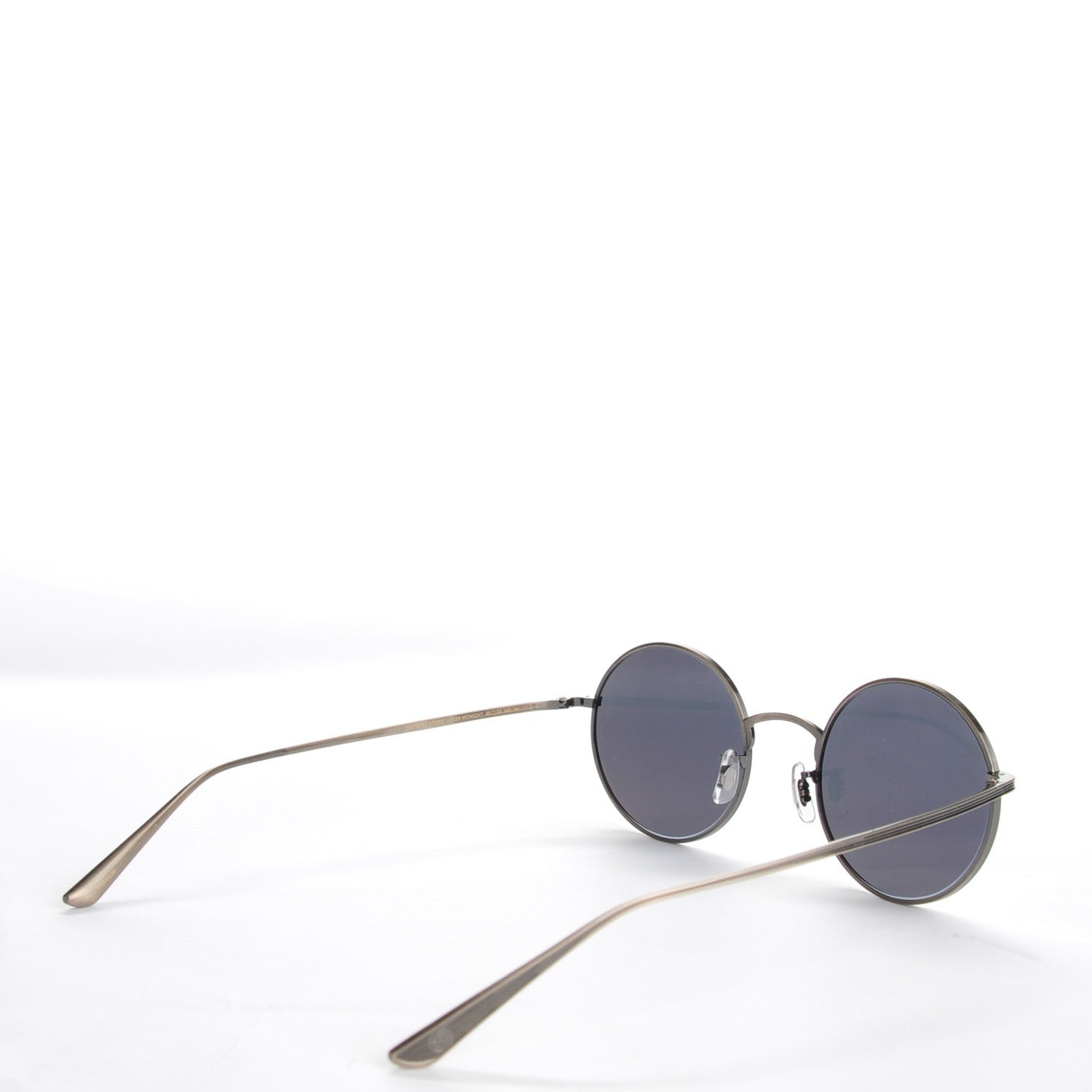 Oliver Peoples The Row After Midnight Round Sunglasses Pewter Blue 3 of 8