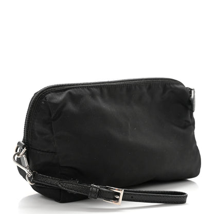 Prada Tessuto Nylon Saffiano Wristlet Black 4 of 6