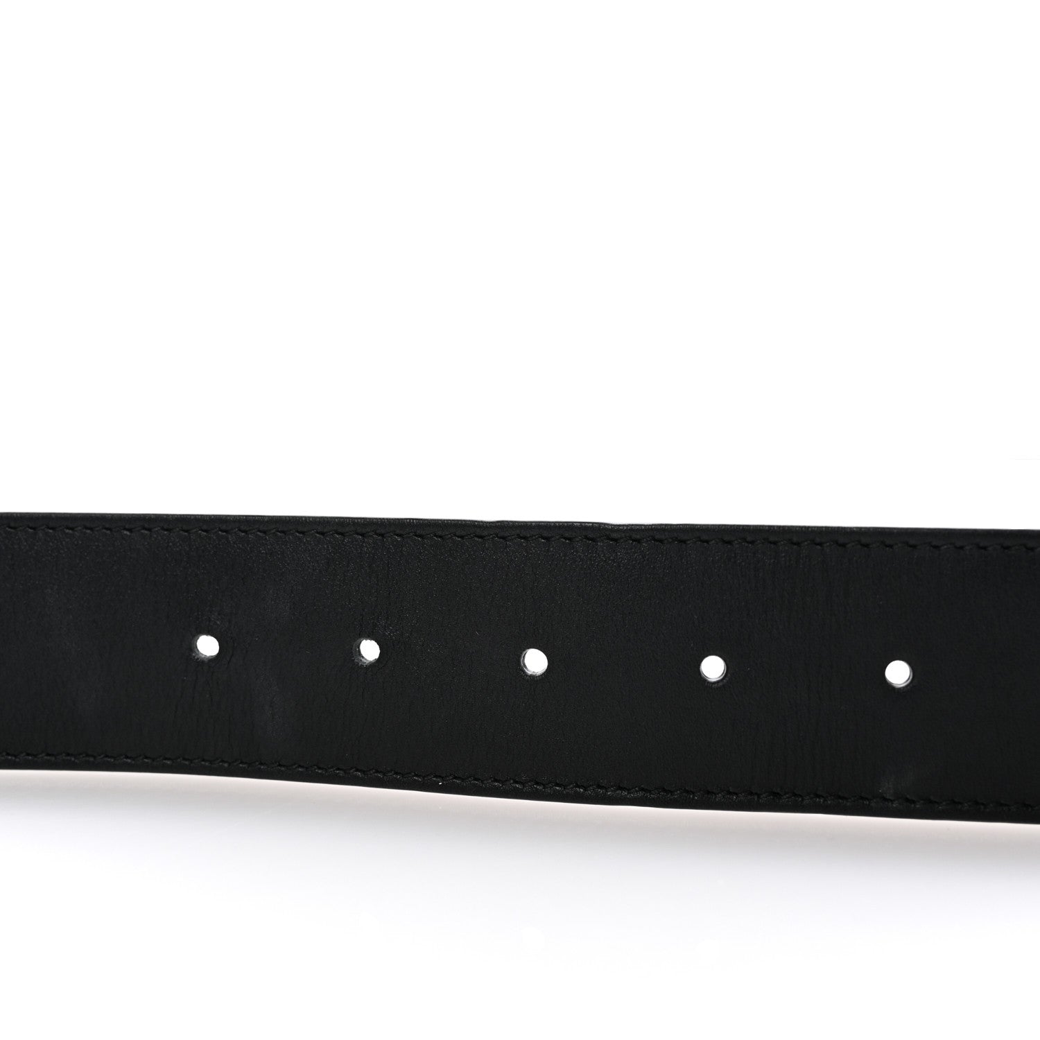 Gucci Calfskin Crystal Double G 40mm Belt 80 32 Black 3 of 6