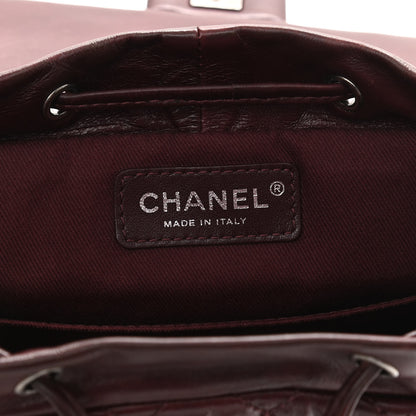 Chanel Glazed Calfskin Quilted Small Salzburg Backpack Burgundy 6 of 11