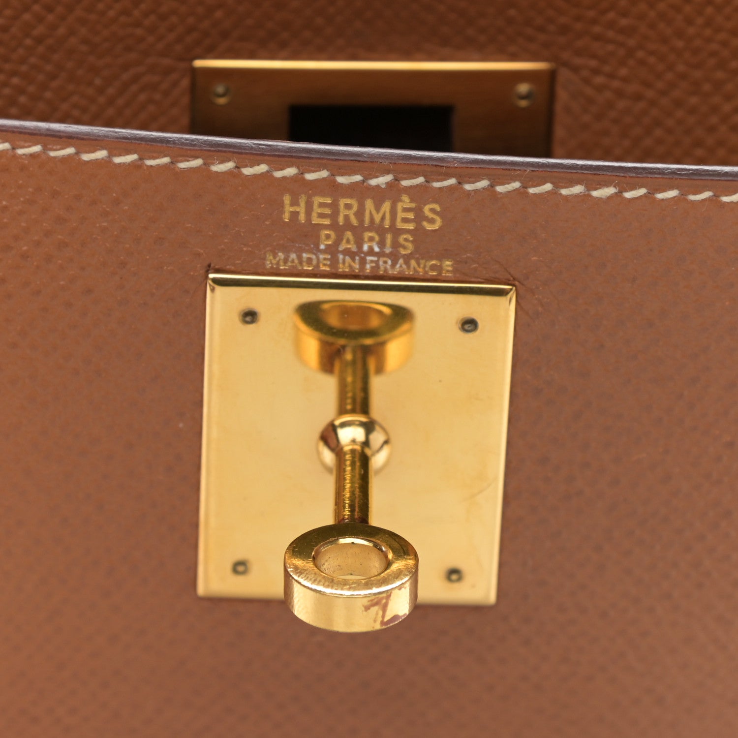 Hermes Courchevel Kelly Retourne 28 Gold 7 of 22
