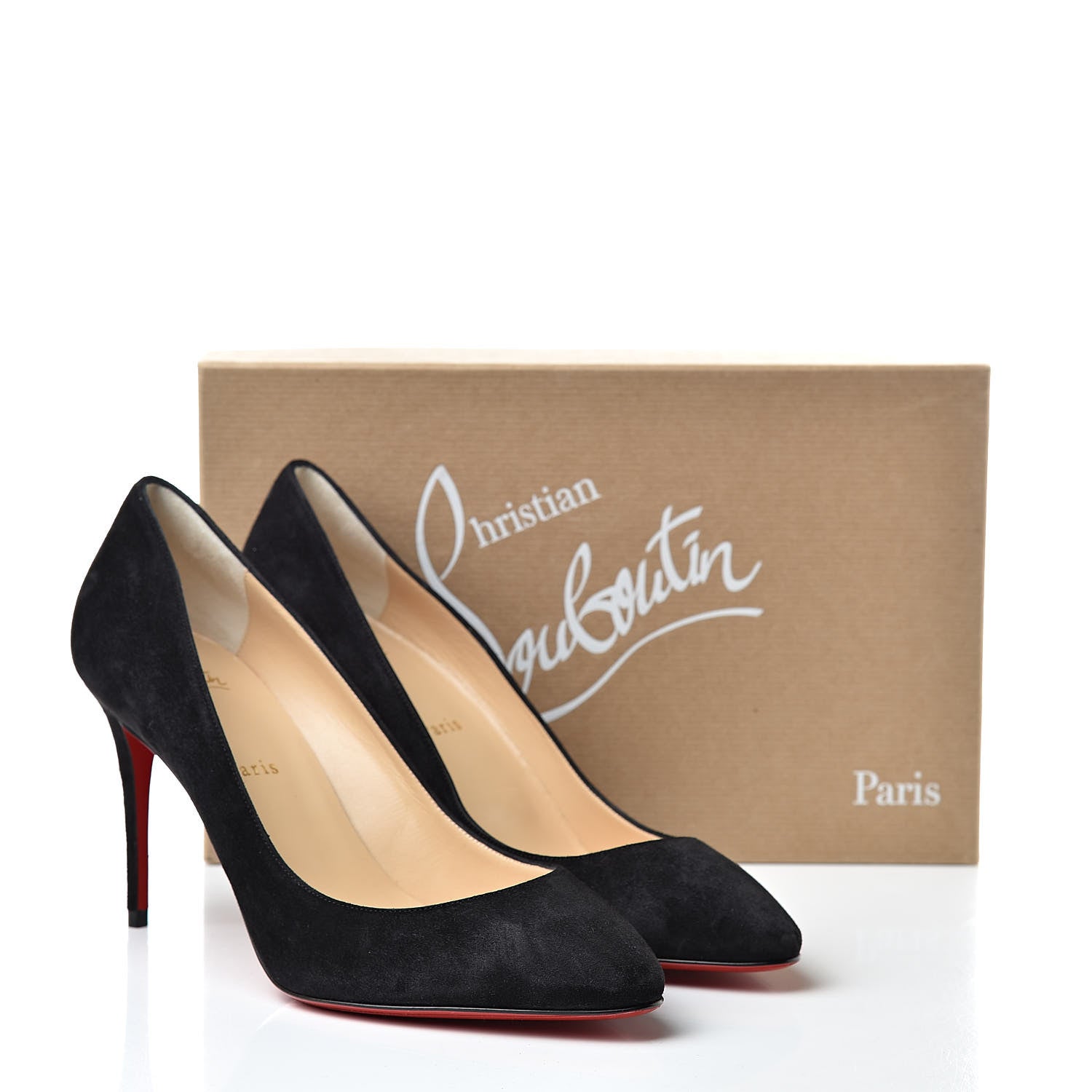 Christian Louboutin Veau Velours Eloise 85 Pumps 40.5 Black 8 of 8