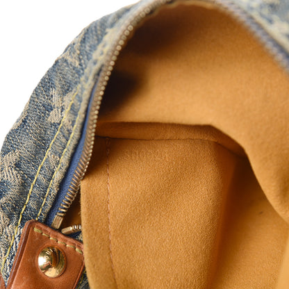 Louis Vuitton Monogram Denim Baggy PM Blue 7 of 15