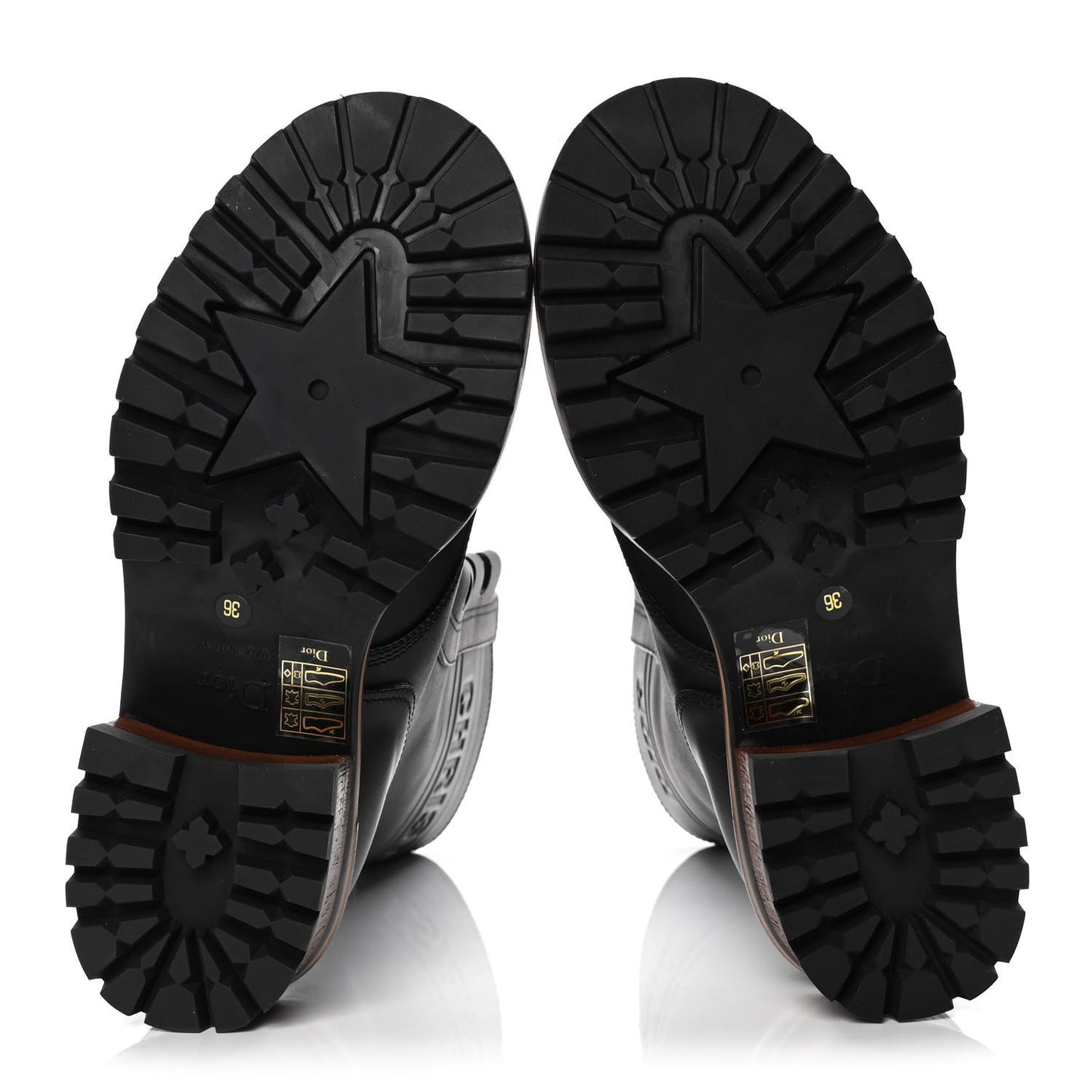 Calfskin Dior Quest 35mm Hiking Boots 36 Black