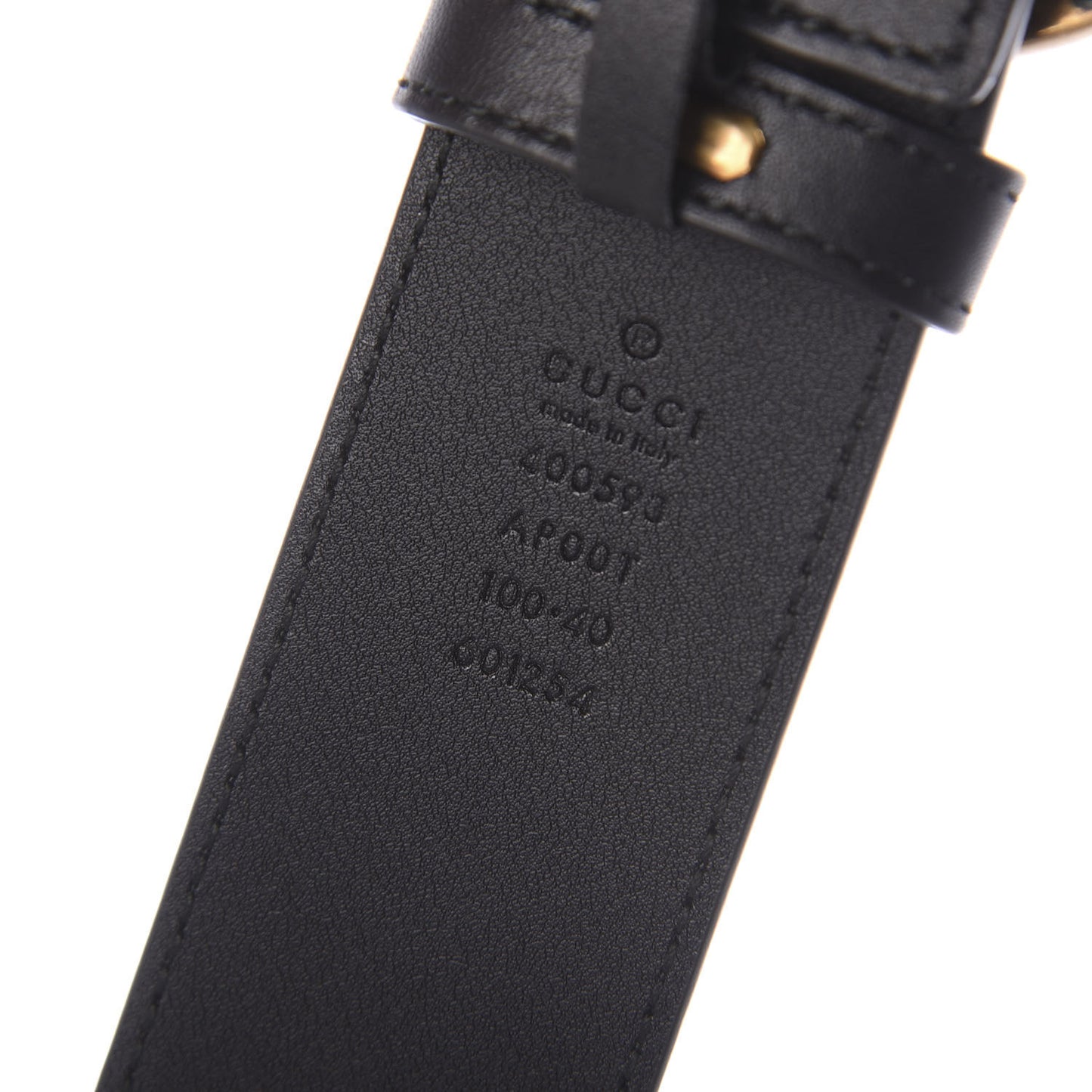 Calfskin Double G 40mm Belt 100 40 Black