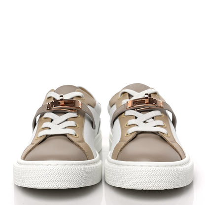 Hermes Calfskin Day Sneakers 36.5 Multicolor White 2 of 9