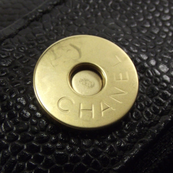 Chanel Caviar CC Stitched Small Tote Black 8 of 12