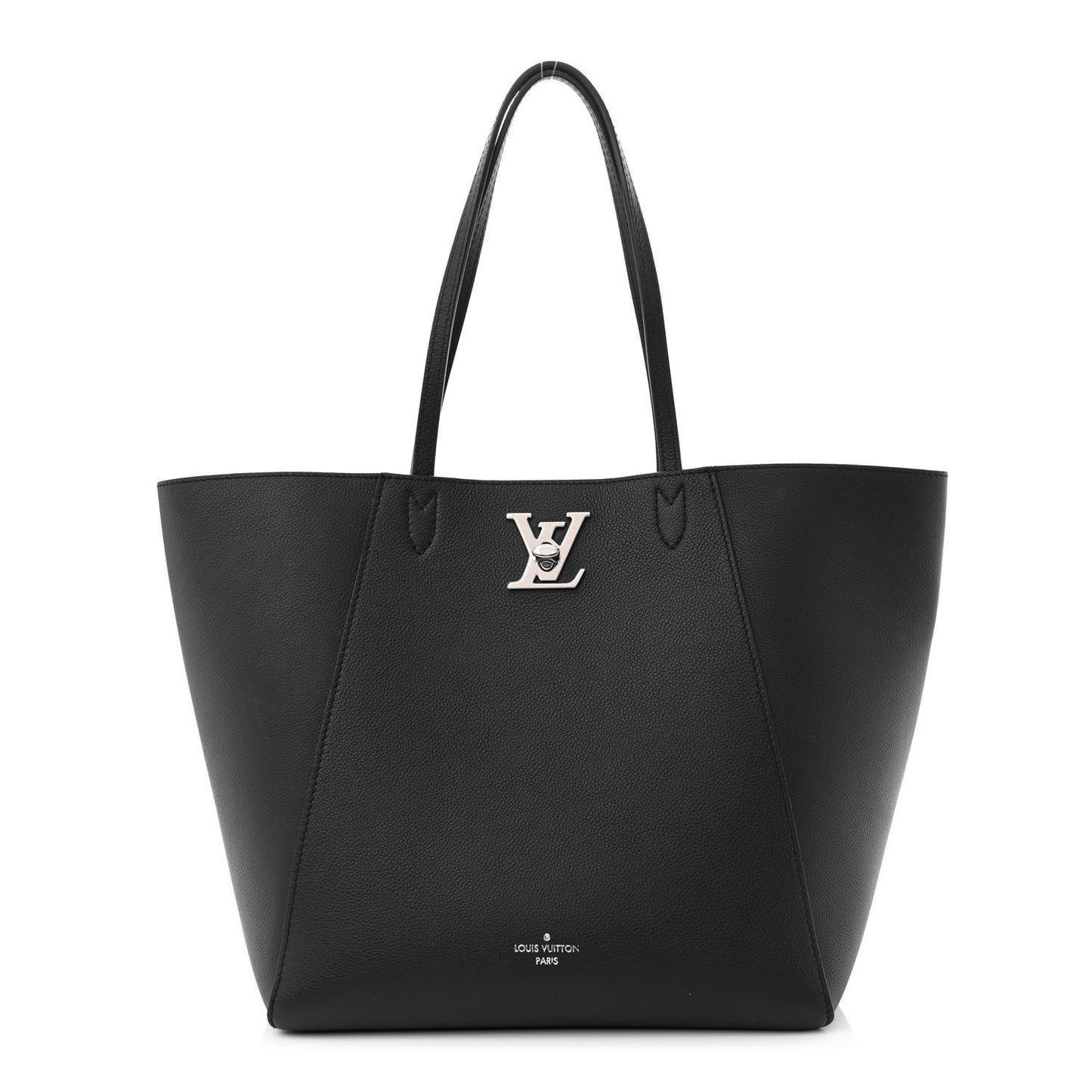 Calfskin Lockme Cabas Black Black