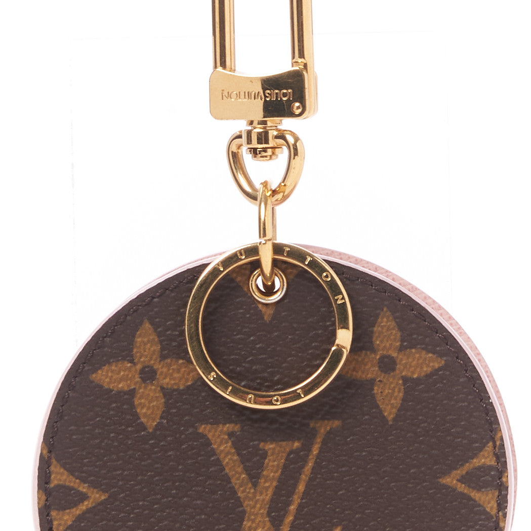 Louis Vuitton Monogram LV Mirror Bag Charm Key Holder Rose Ballerine 4 of 5