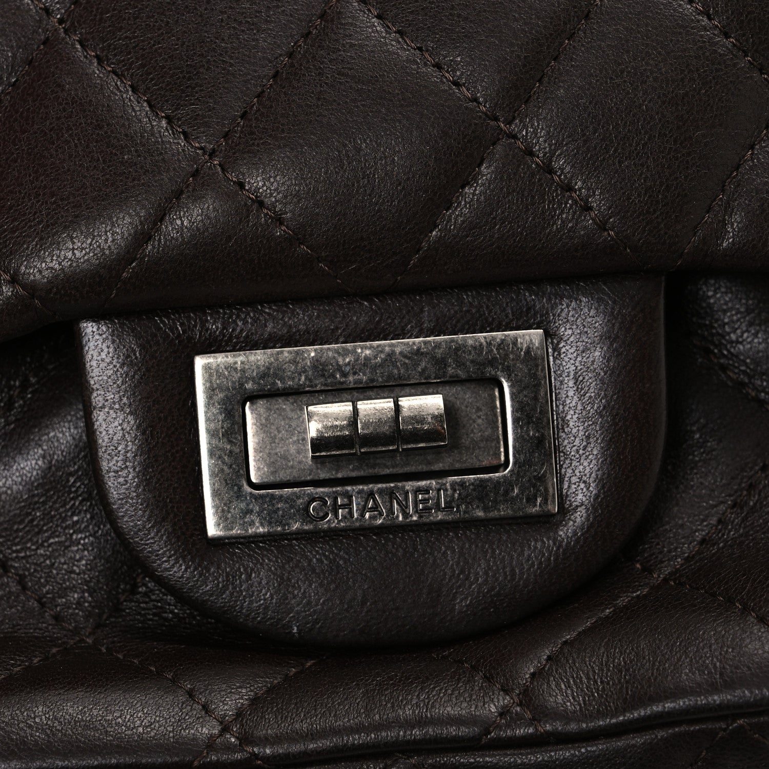 Chanel Lambskin Quilted Medium Hybrid Reissue Flap Brown 12 of 13