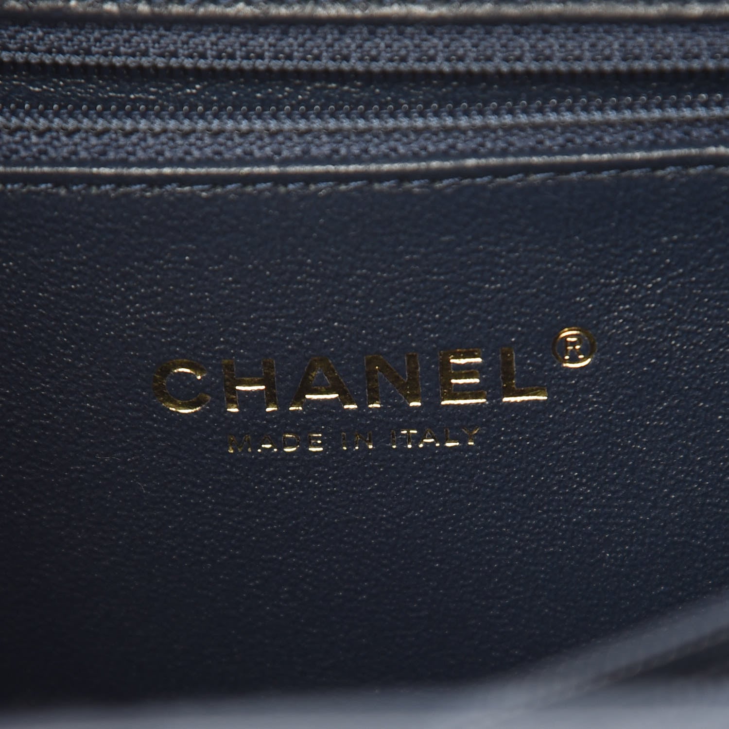 Chanel Caviar Quilted Medium CC Filigree Vanity Case Navy 6 of 11