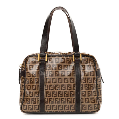 Fendi Vinyl Zucchino Tote Tobacco 1 of 11