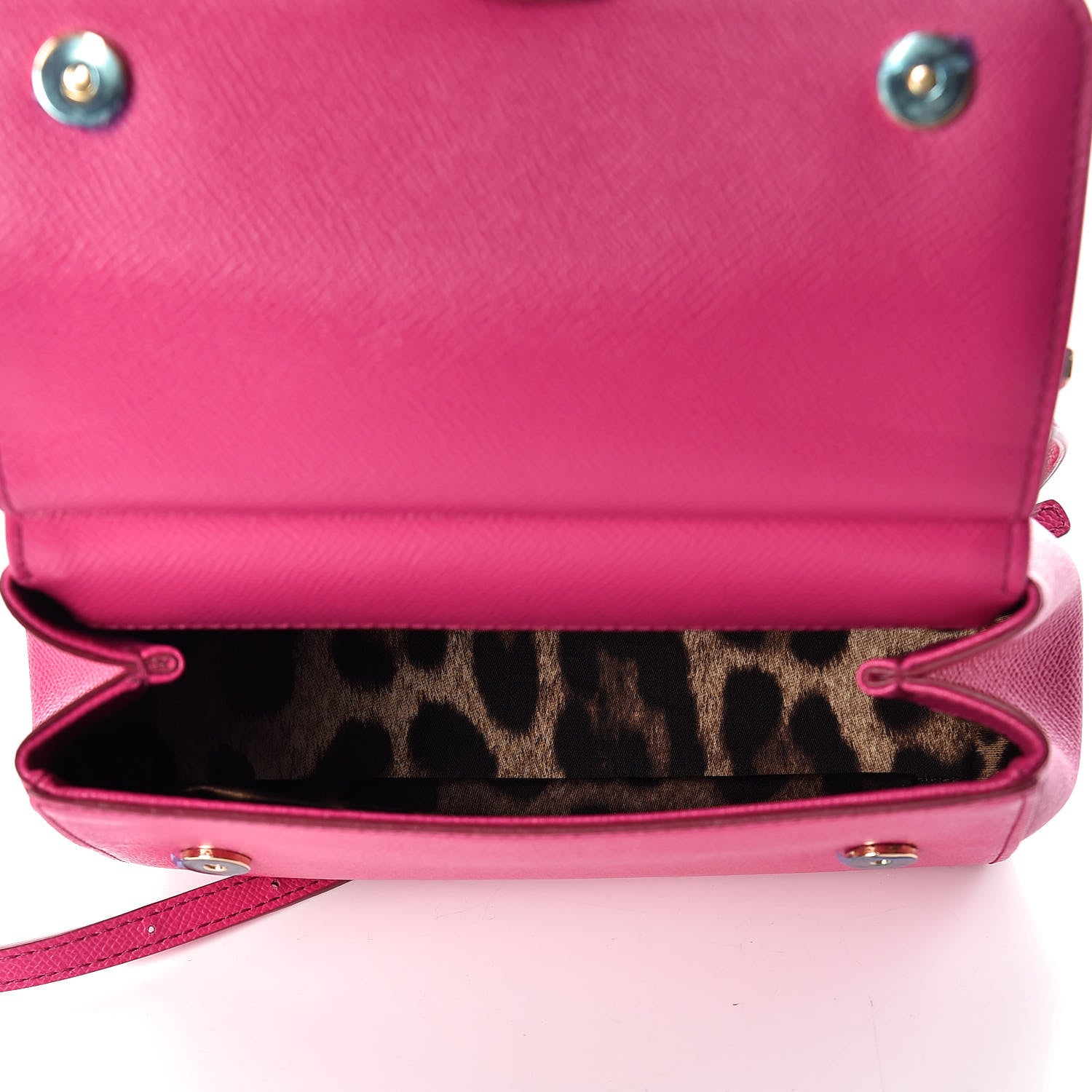 Dolce & Gabbana Dauphine Small Miss Sicily Satchel Pink 5 of 8