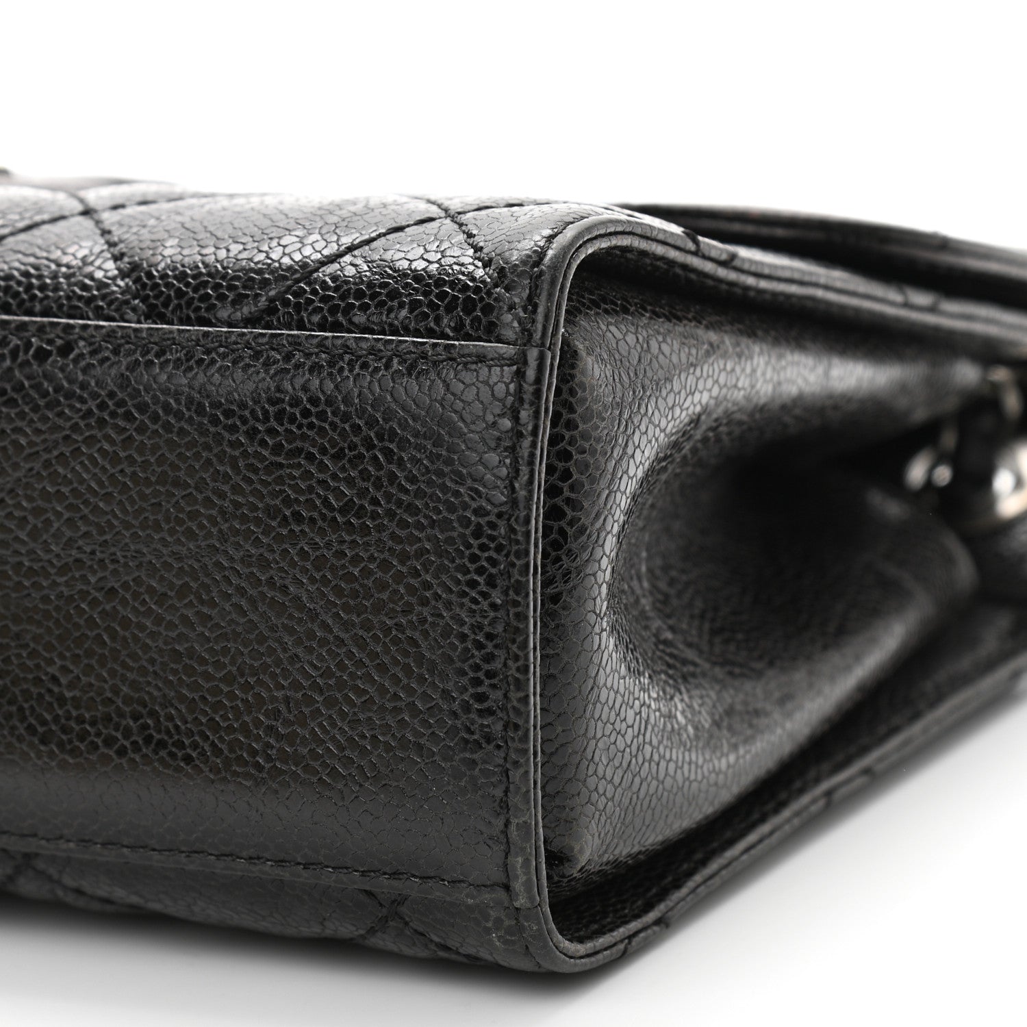 Chanel Crumpled Grained Calfskin Medium CC Crave Flap Black 9 of 9
