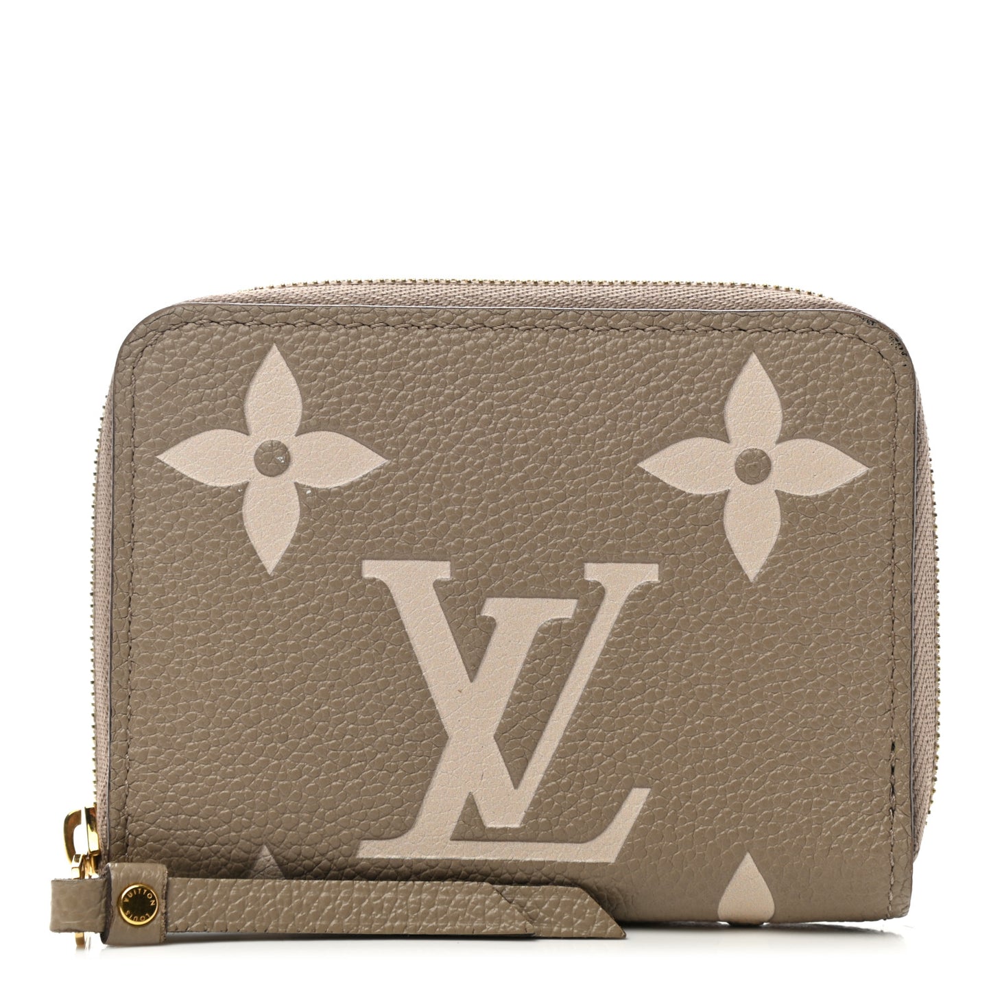 Empreinte Monogram Giant Zippy Coin Purse Tourterelle Creme