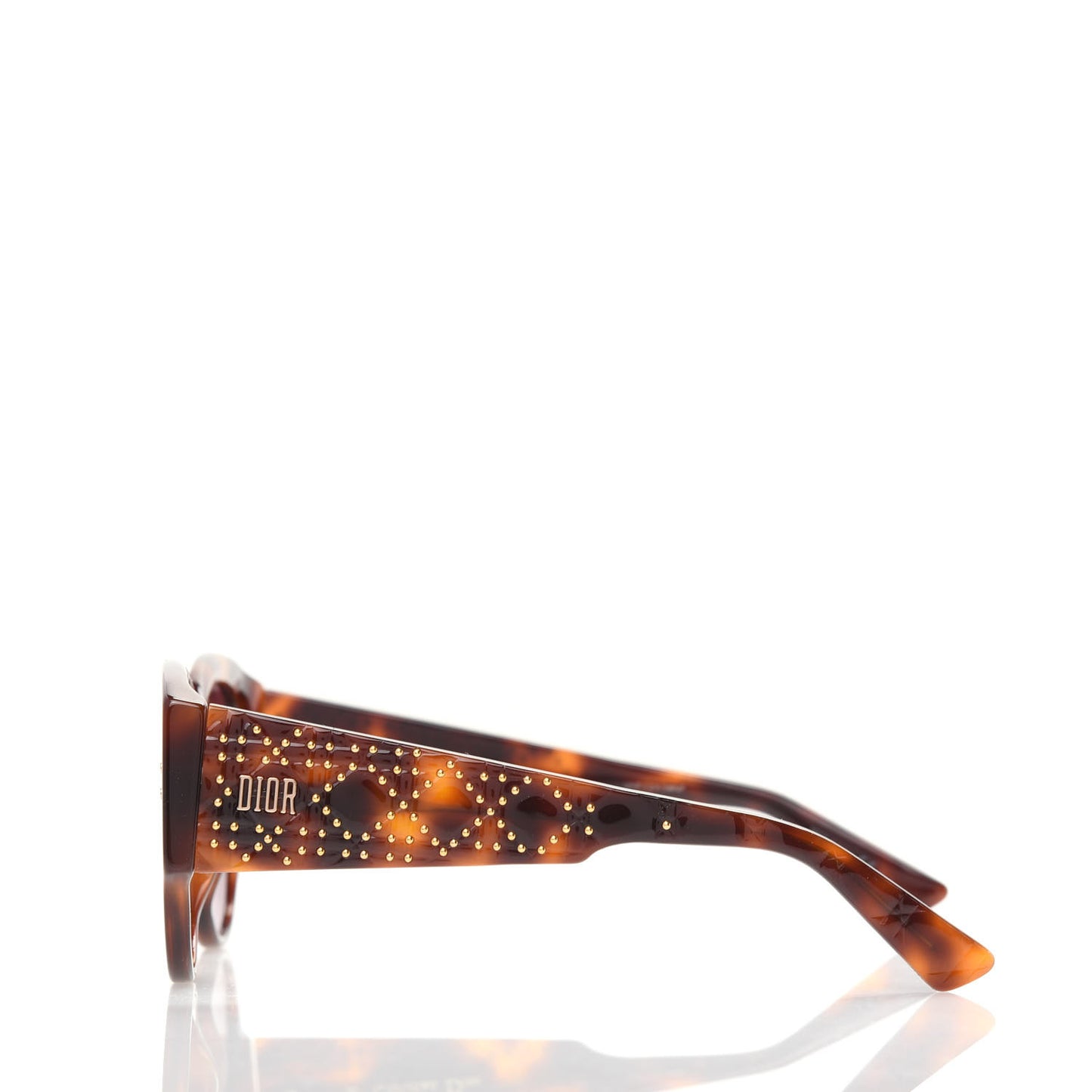 Acetate Lady Dior Studs 2 Sunglasses Tortoise